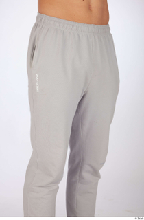 Darren dressed grey jogger wweatpants sports thigh 0008.jpg